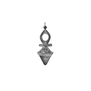 Tuareg Kreuz aus Silber Nr. 1 mit Halskette (Onix)